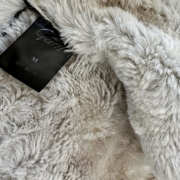 Amazing Dark Brown Fur Leather Short Coat Jacket Winter Spring Fall Vintage - Picture 7 of 7